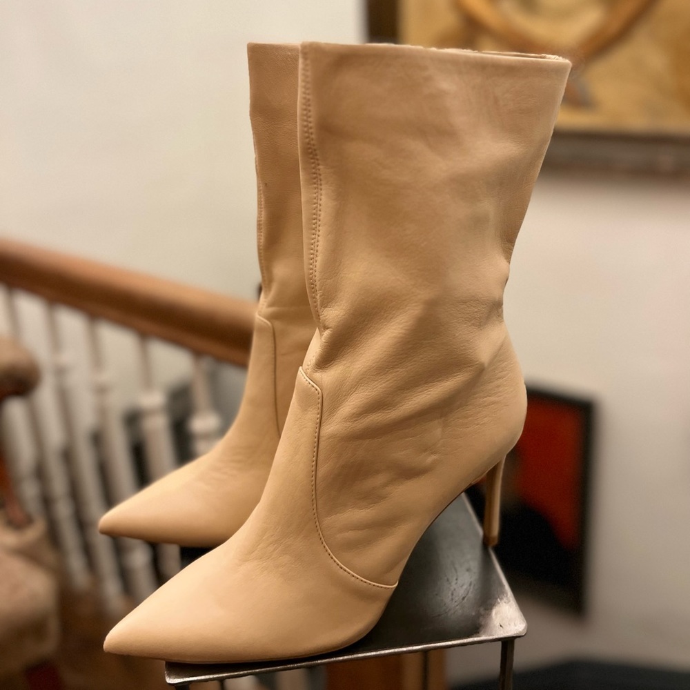 Zara leather boots